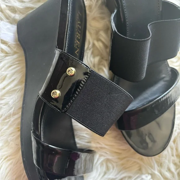 Lauren Ralph Lauren Black Women's Sandals - Picture 5 of 5